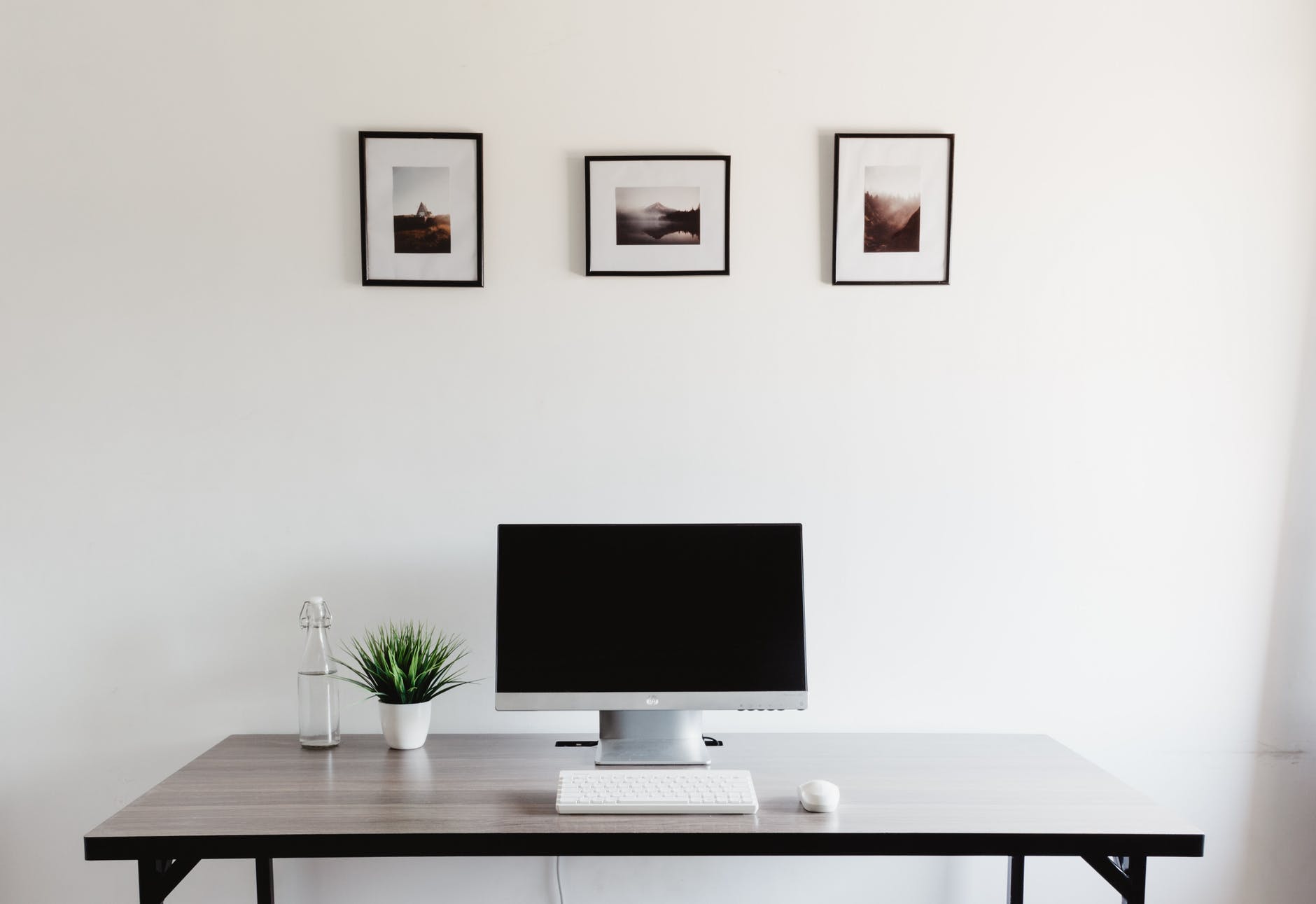 a minimalist workspace
